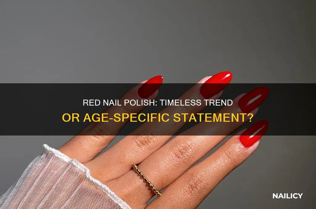 is red nail polish for old ladies