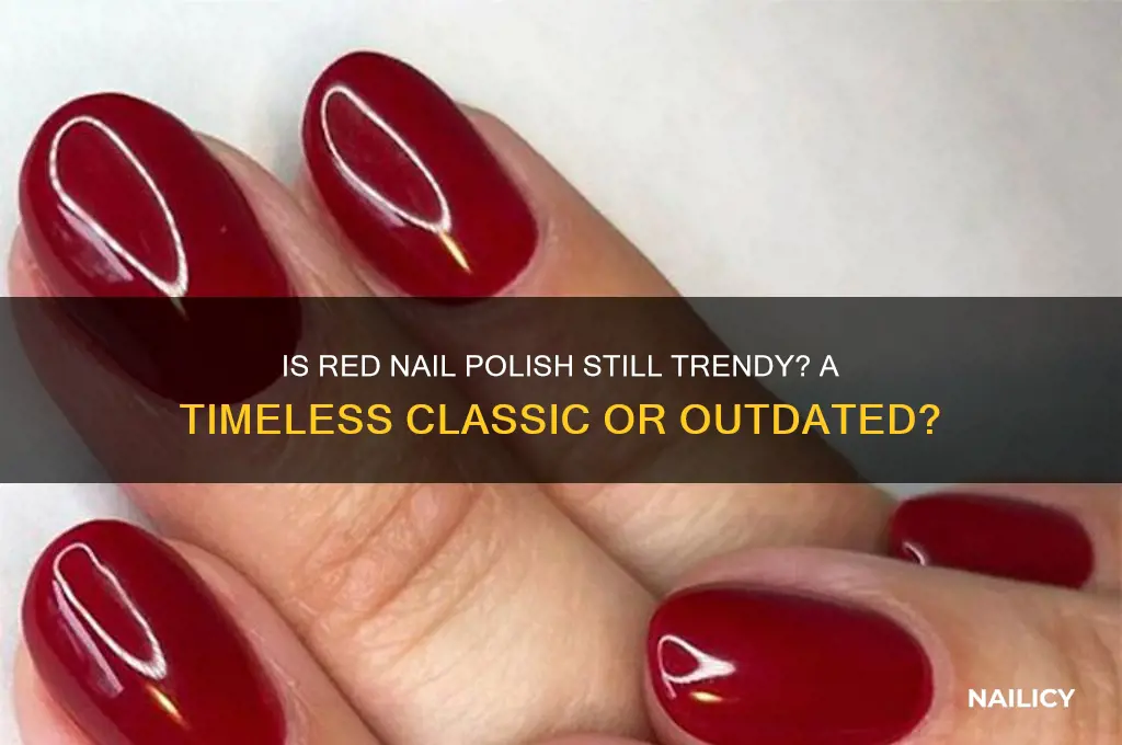 is red nail polish in style