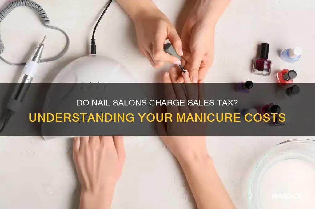is sales tax charged on nail salons