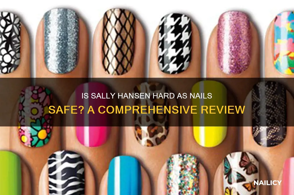 is sally hansen hard as nails safe