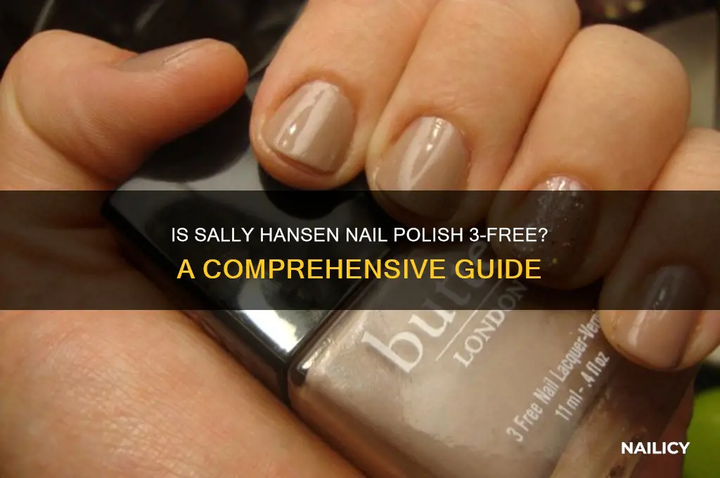 is sally hansen nail polish 3 free