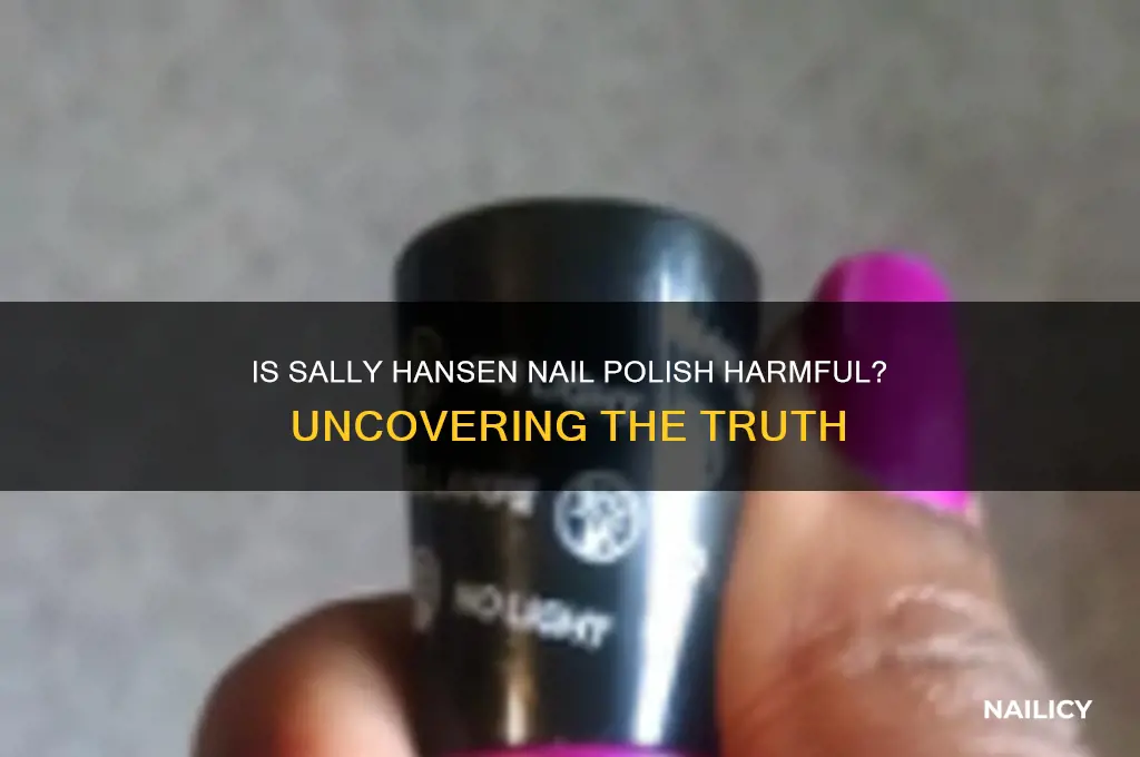 is sally hansen nail polish bad for you