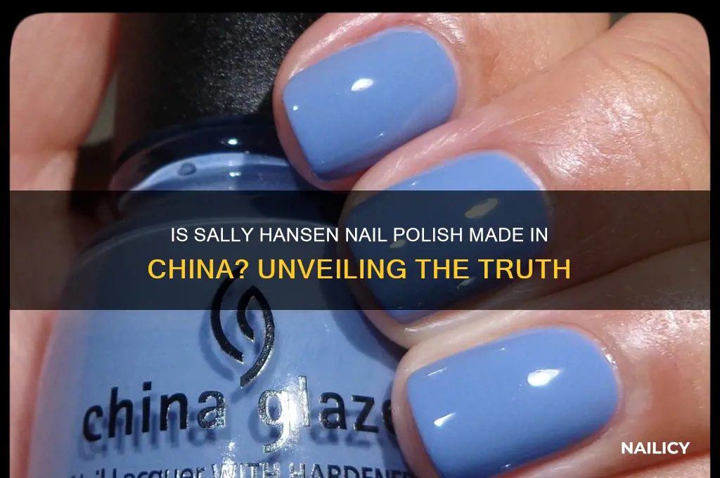 is sally hansen nail polish made in china