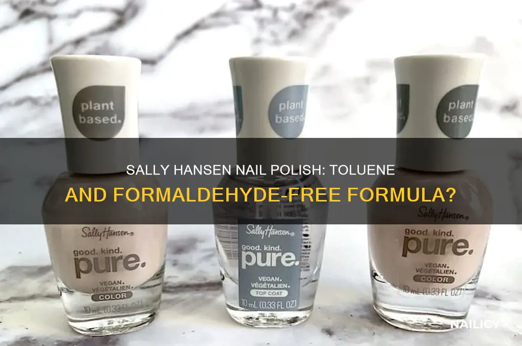 is sally hansen nail polish toluene and formaldehyde free