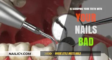 Is Scraping Teeth with Nails Harmful? Dental Health Risks Explained