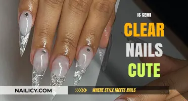 Clear and Semi-Clear Nails: A Cute Trend