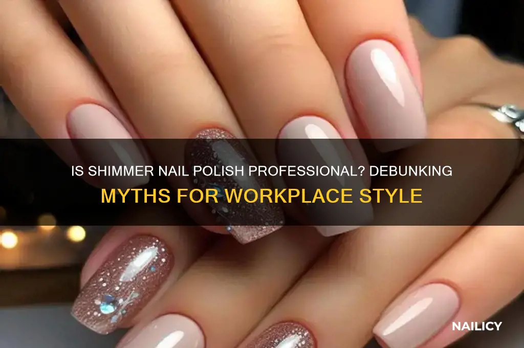 is shimmer nail polish professional