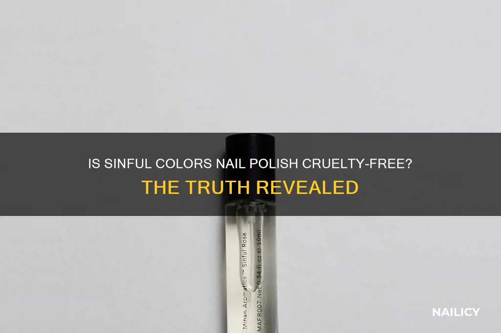 is sinful colors nail polish cruelty free