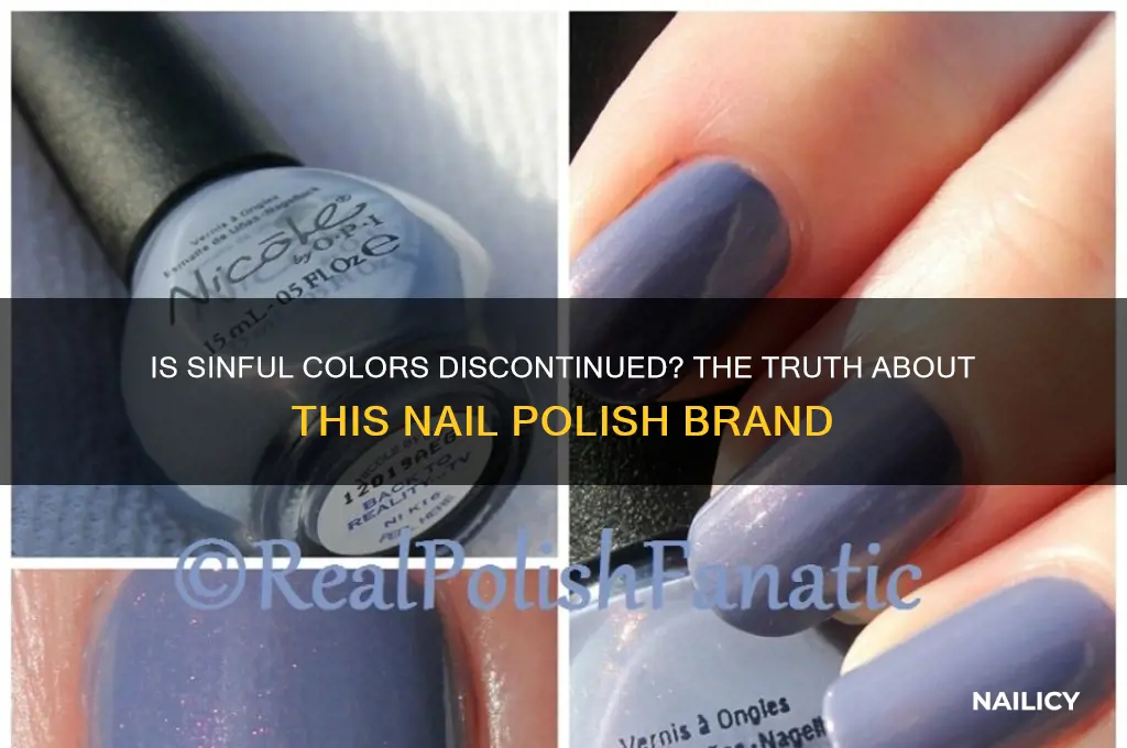 is sinful colors nail polish discontinued