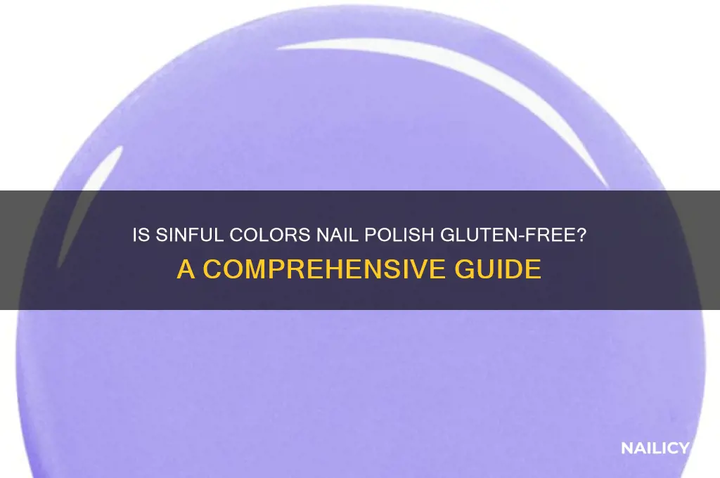 is sinful colors nail polish gluten free
