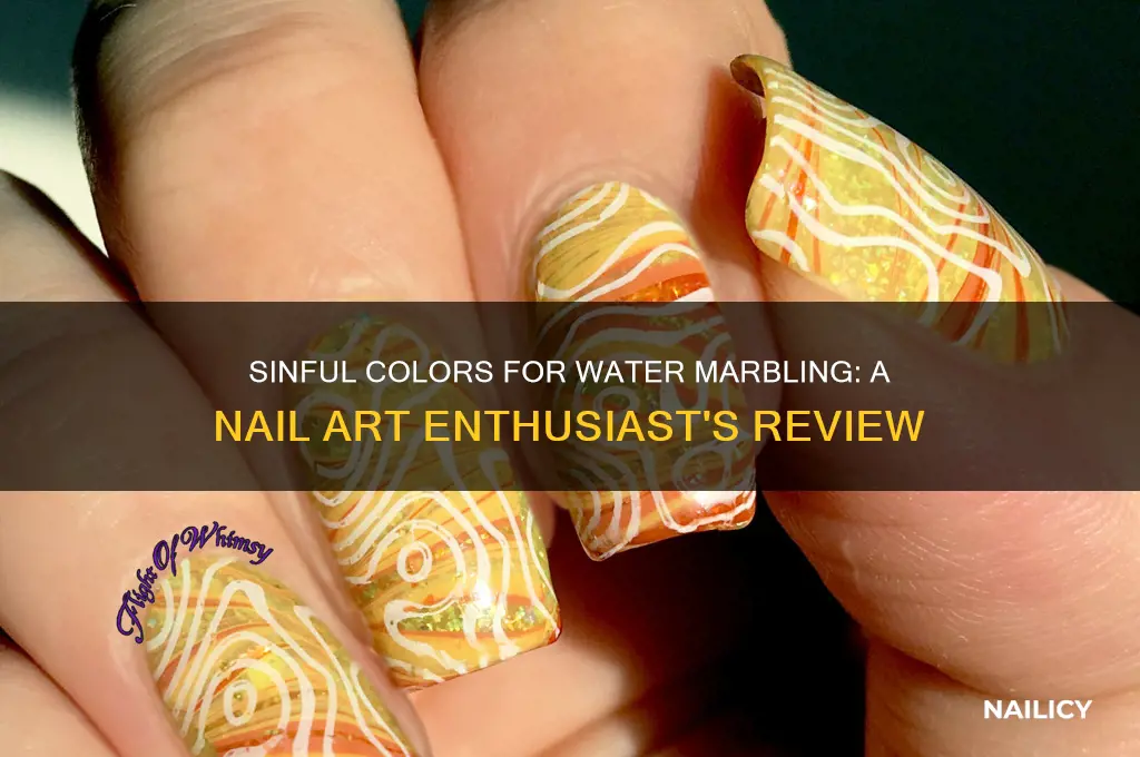 is sinful colors nail polish good for water marbling