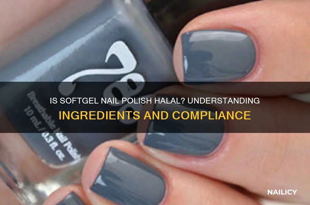 is softgel nail polish halal