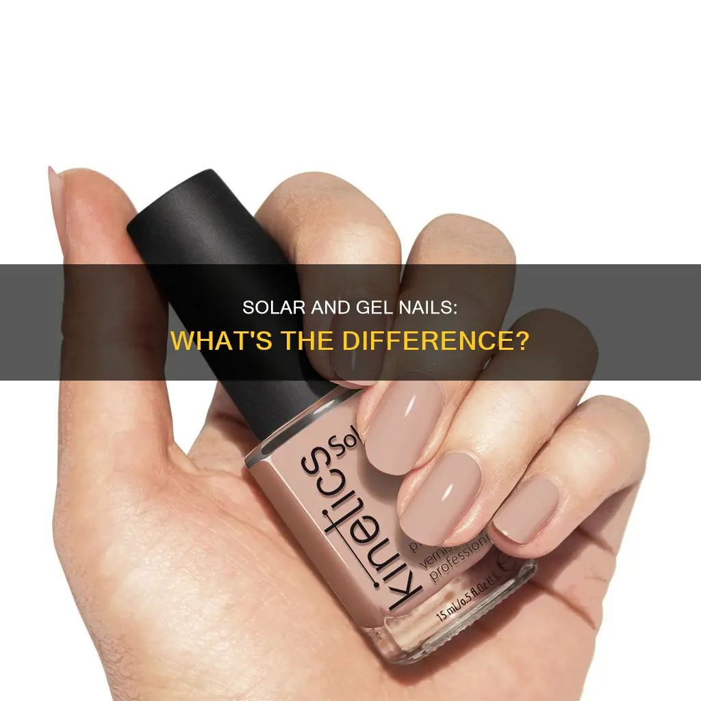 is solar nails and gel nails the same thing