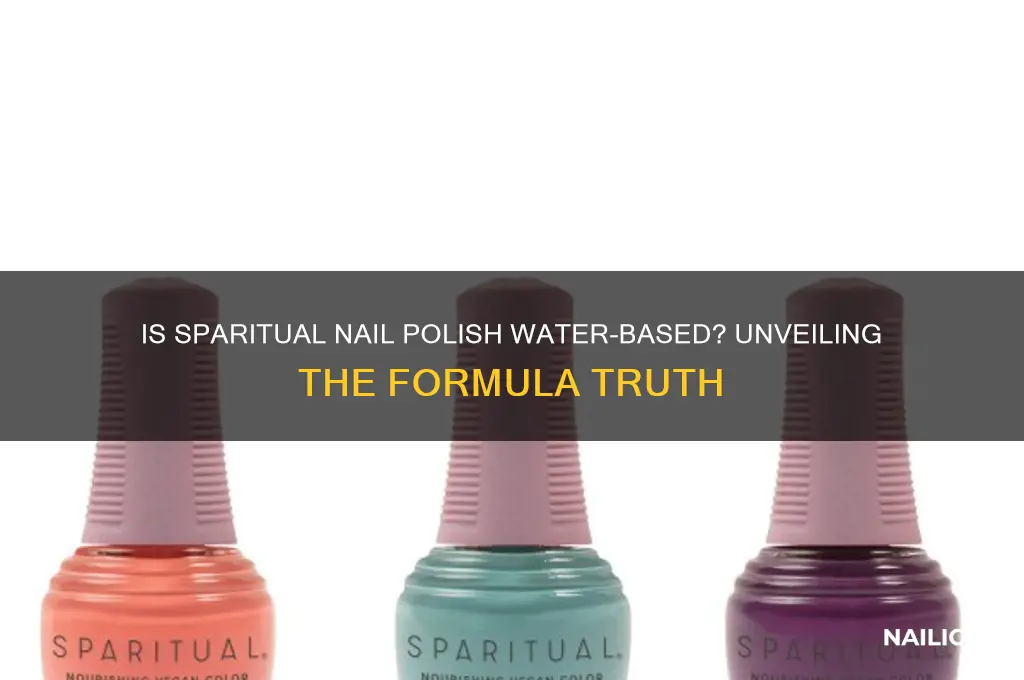 is sparitual nail polish water based