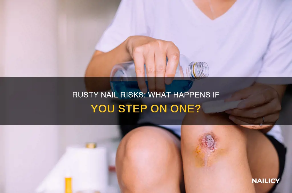 is stepping on a rusty nail dangerous