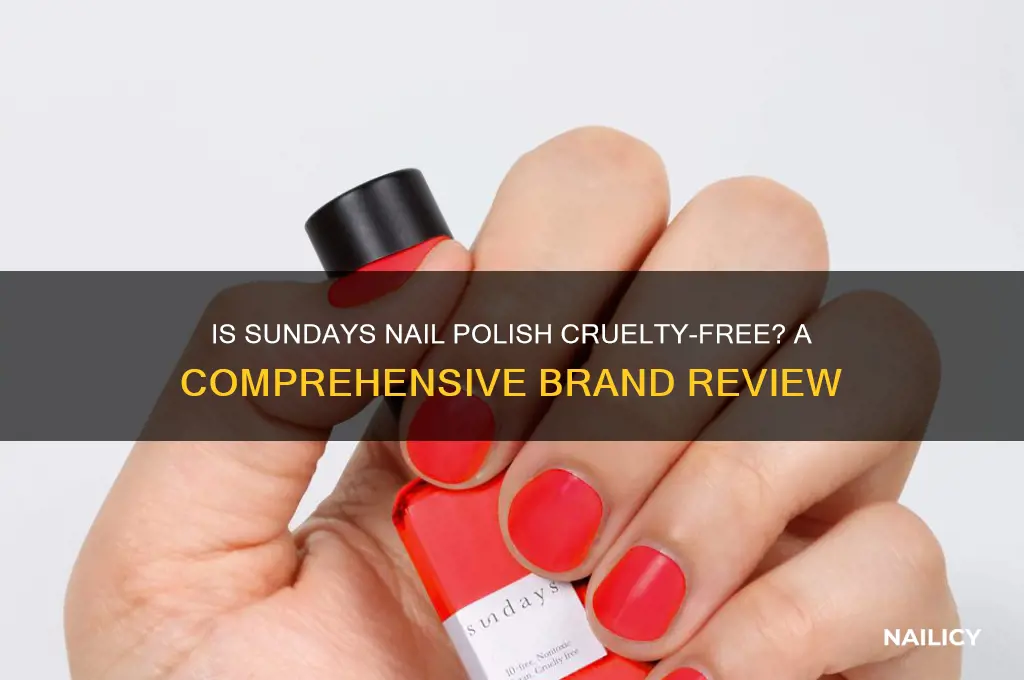 is sundays nail polish cruelty free