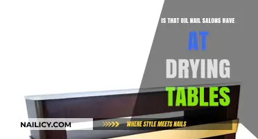 What's in the Oil at Nail Salon Drying Tables? Explained