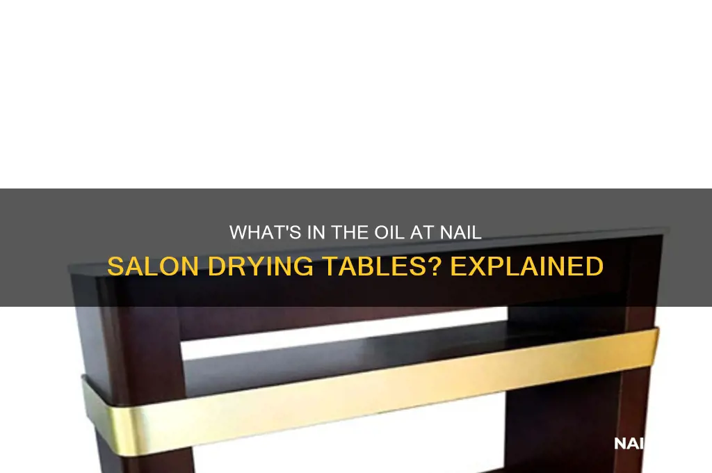is that oil nail salons have at drying tables