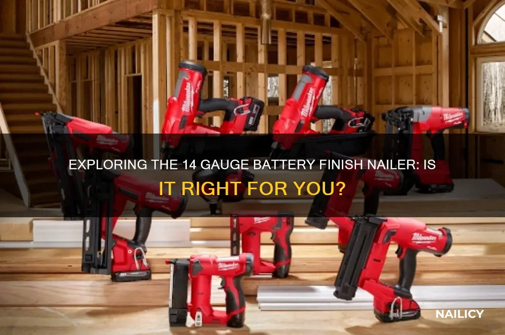 is the a 14 gauge battery finish nailer