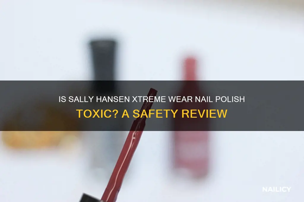 is the nail polish toxic sally hansen xtreme wear