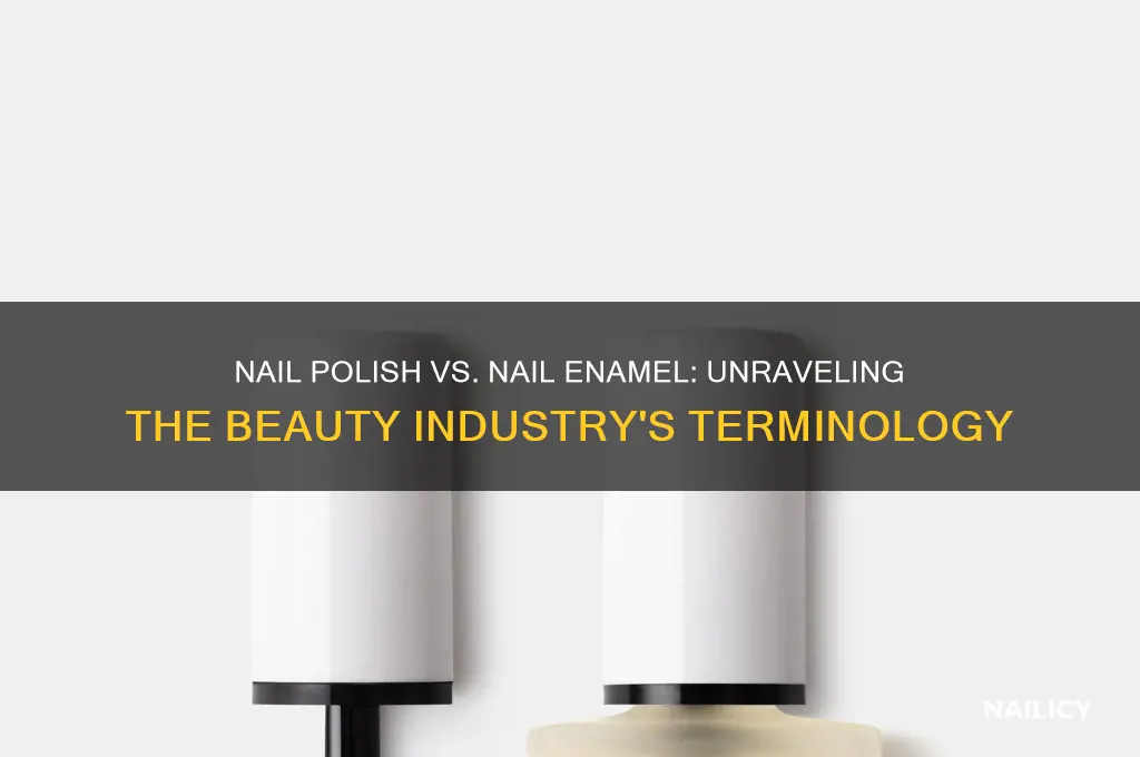 is there a difference between nail polish and nail enamel