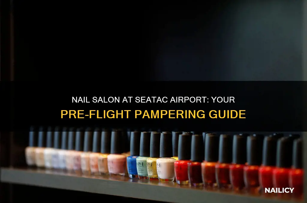 is there a nail salon at seatac airport