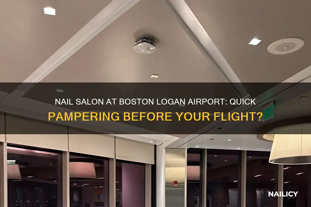 is there a nail salon in boston logan airport