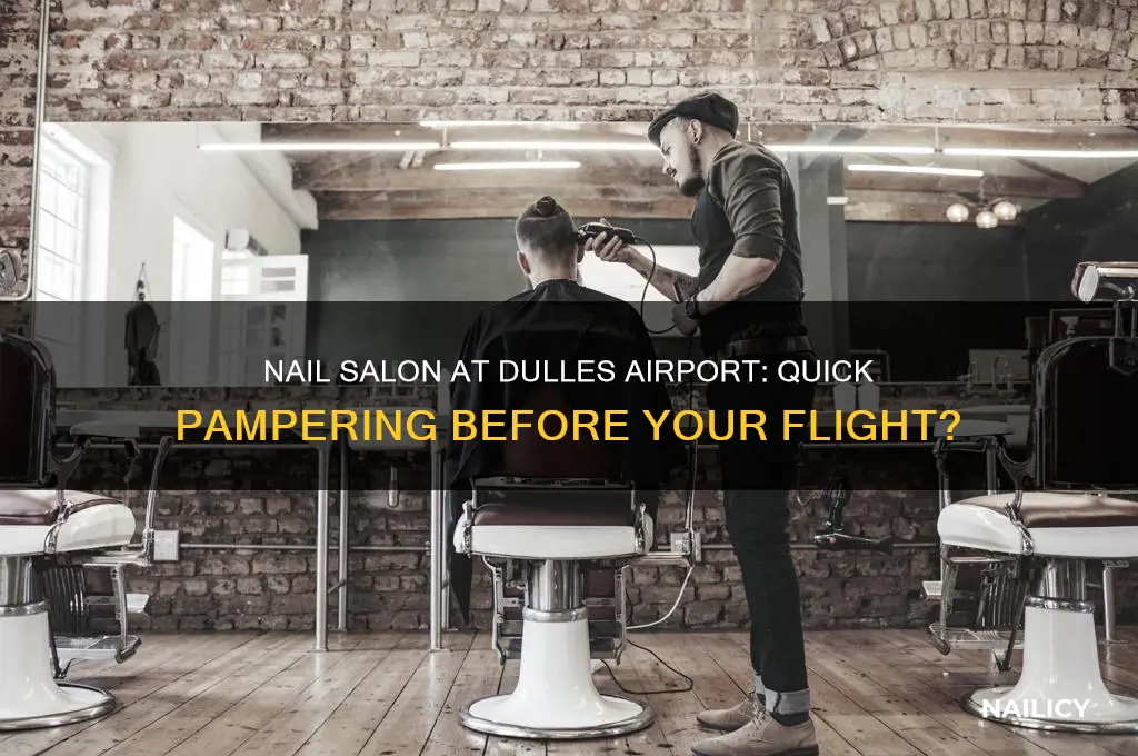 is there a nail salon in dulles airport