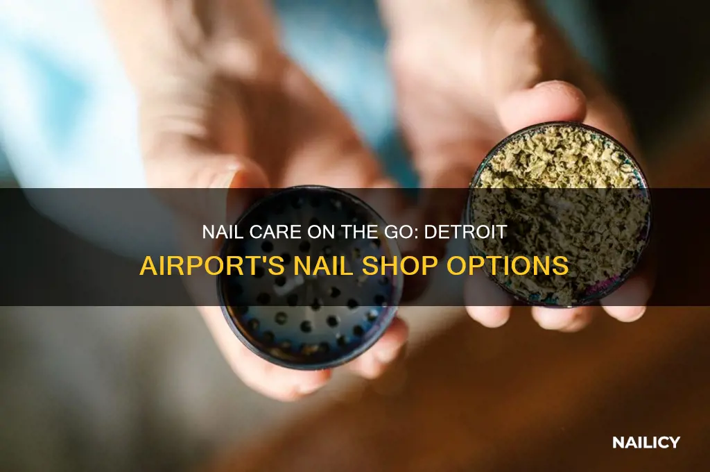 is there a nail shop in detroit airport