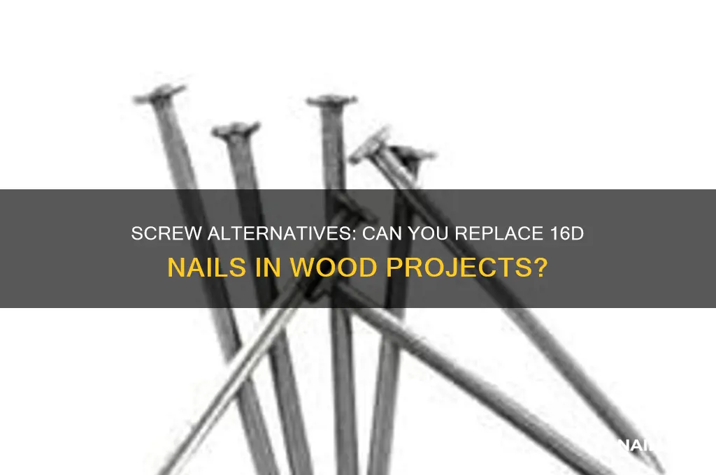 is there a screw substitute for 16d nail