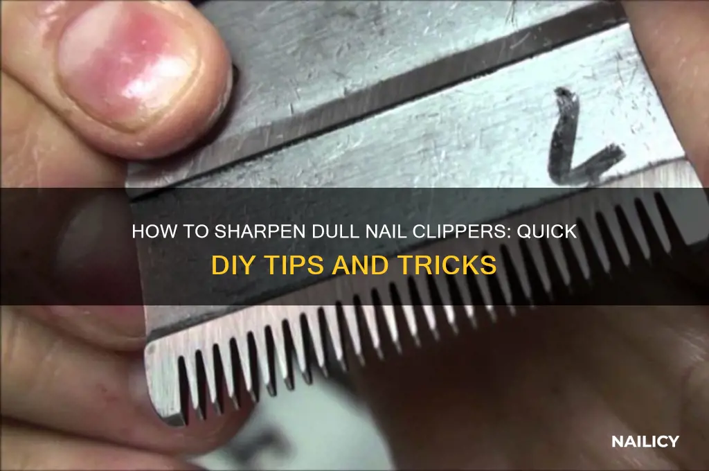 is there a way to sharpen nail clippers