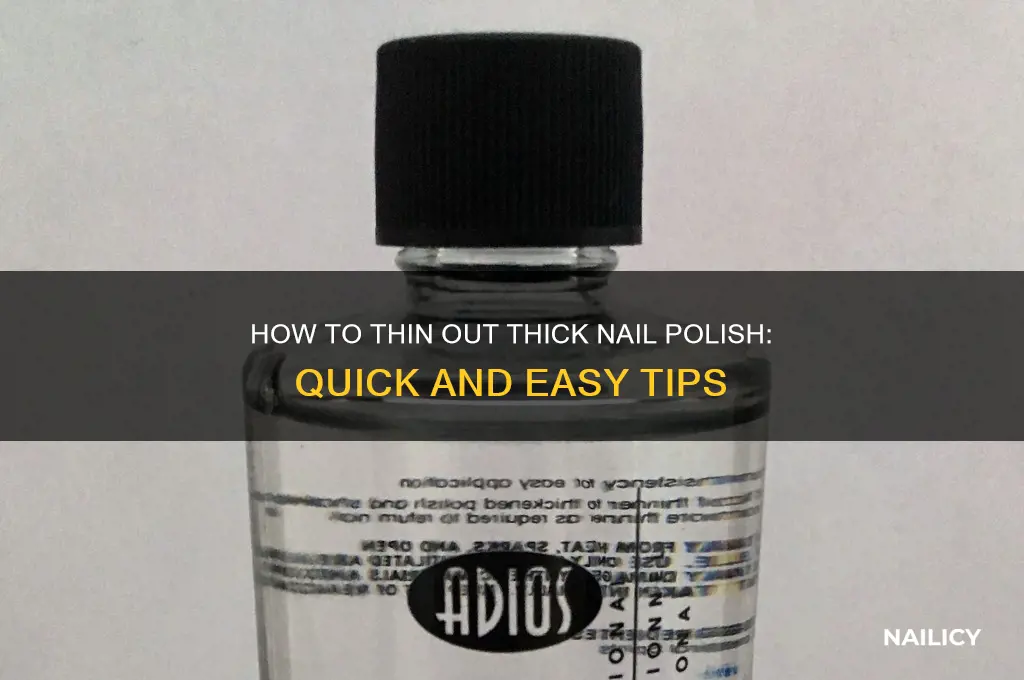 is there a way to thin out nail polish