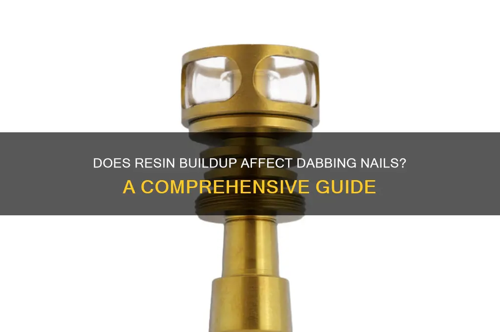 is there resin on a dabbing nail