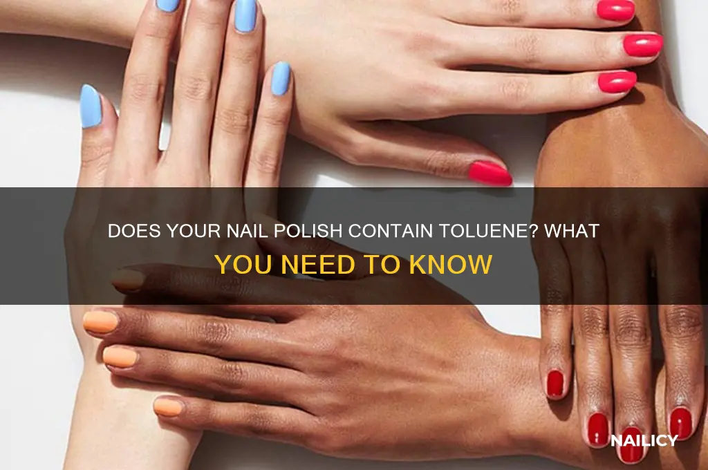 is there tolulene in nail polish