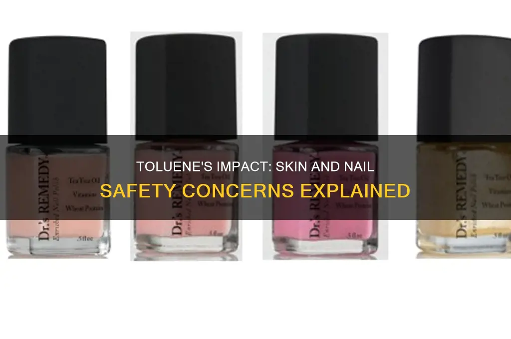 is toluene harmful to the skin or nails