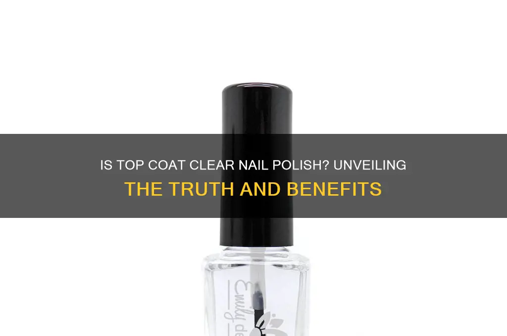 is top coat clear nail polish