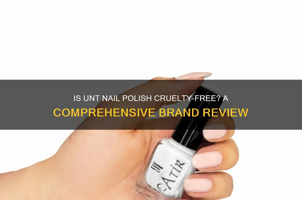 is unt nail polish cruelty free