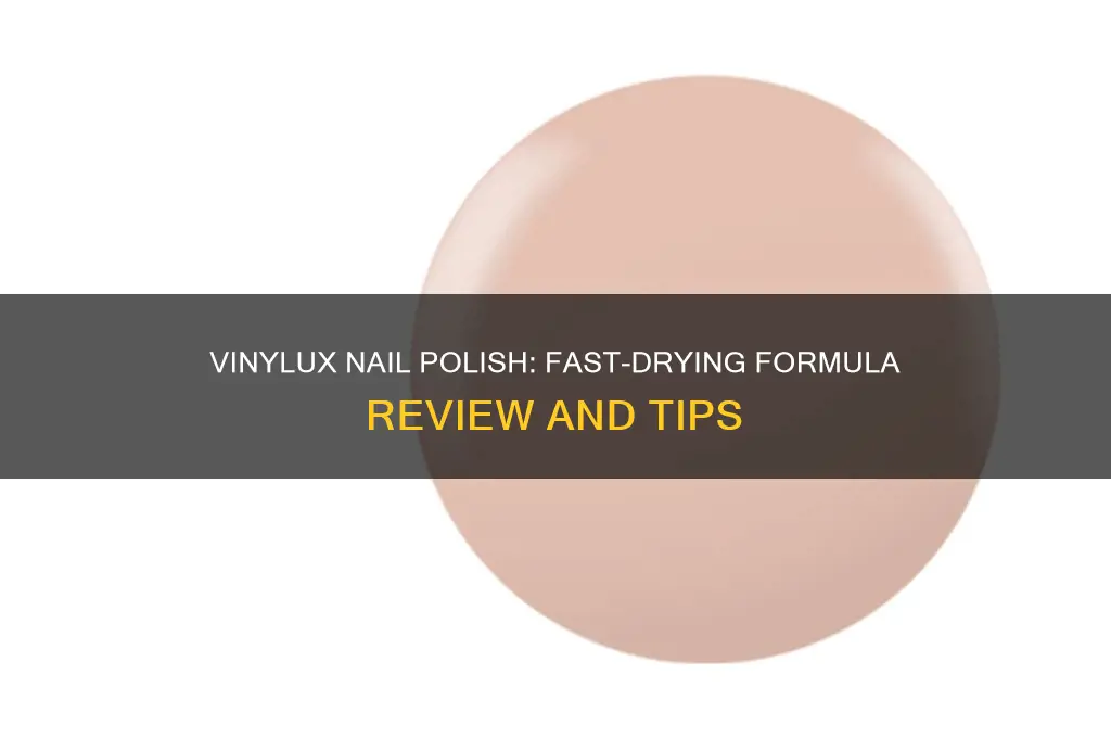 is vinylux nail polish fast drying
