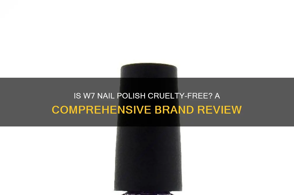 is w7 nail polish cruelty free