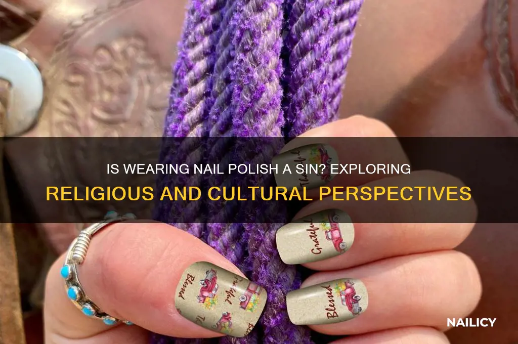 is wearing nail polish a sin