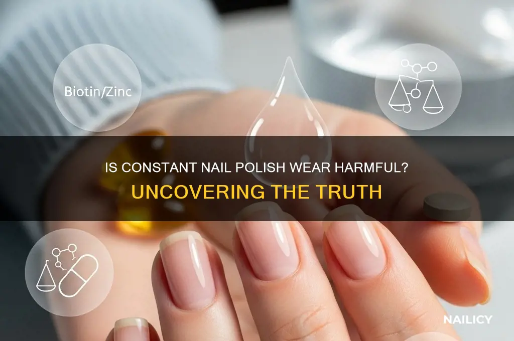 is wearing nail polish all the time bad