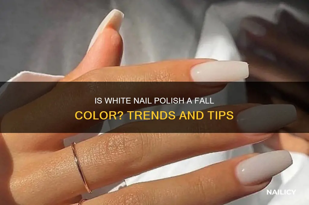 is white nail polish a fall color