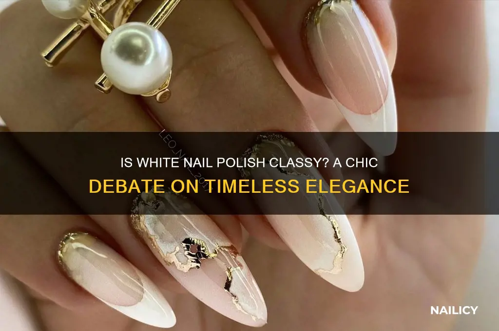 is white nail polish classy