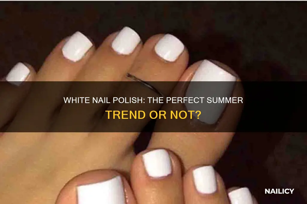 is white nail polish good for summer