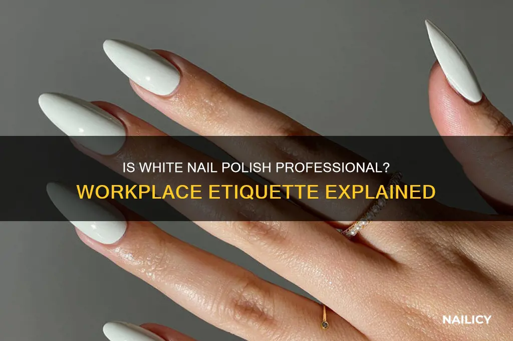 is white nail polish professional