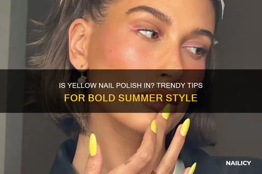is yellow nail polish in