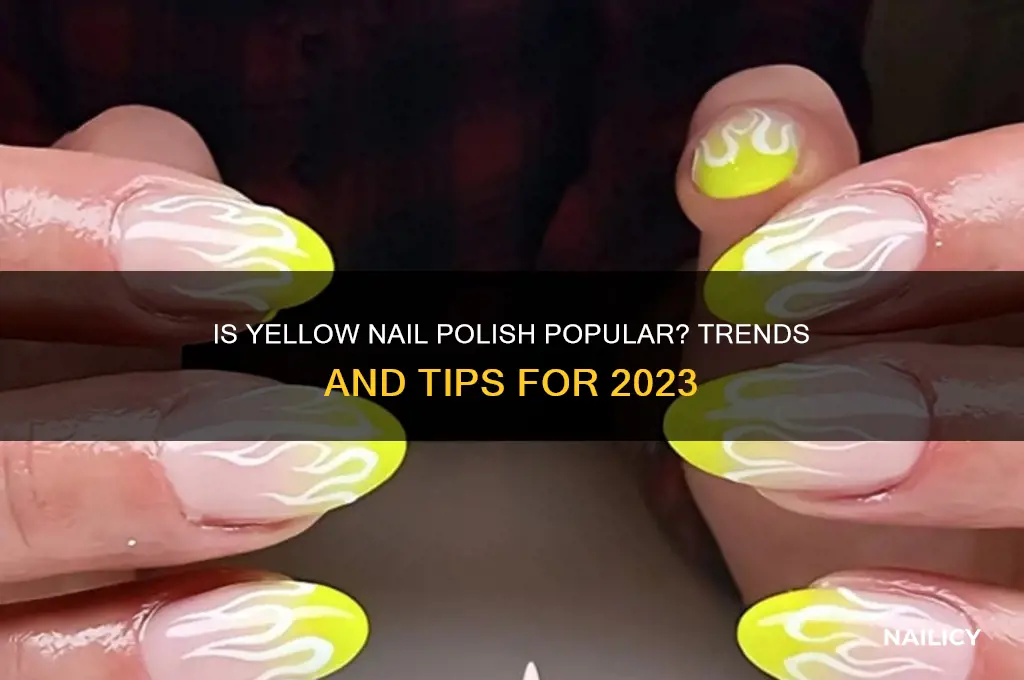 is yellow nail polish popular