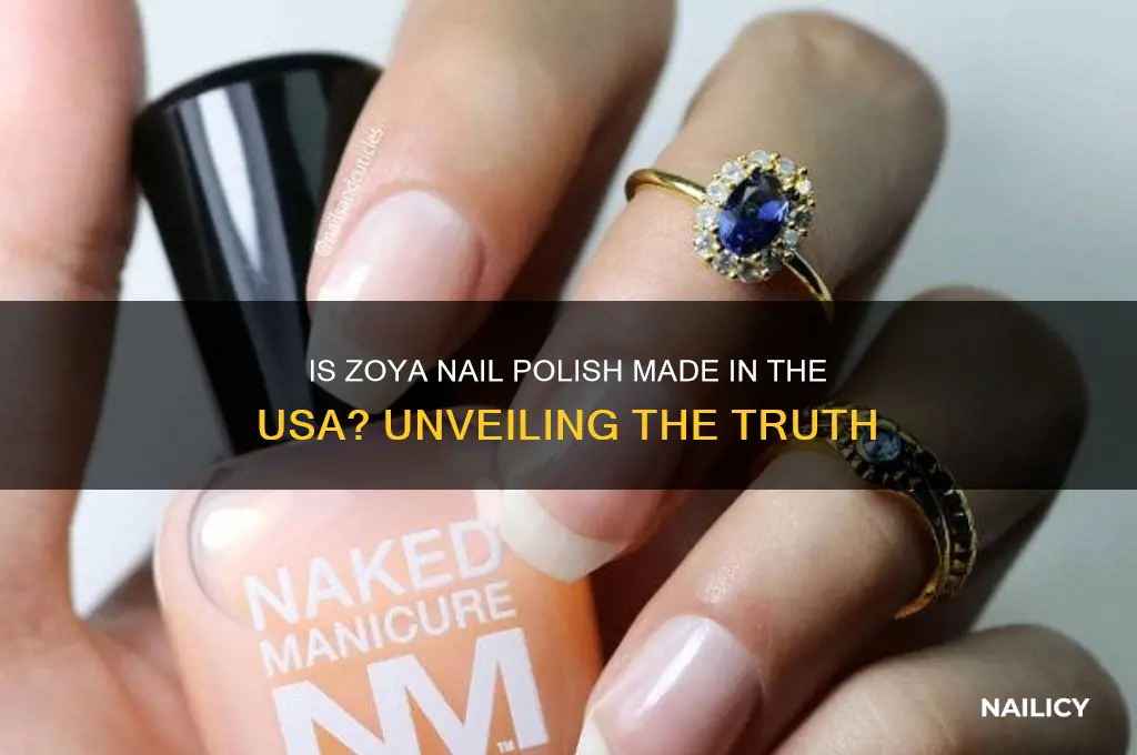 is zoya nail polish made in usa
