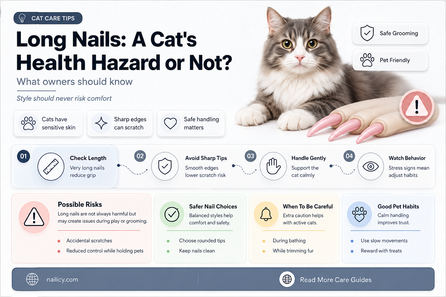 are long nails bad for cats