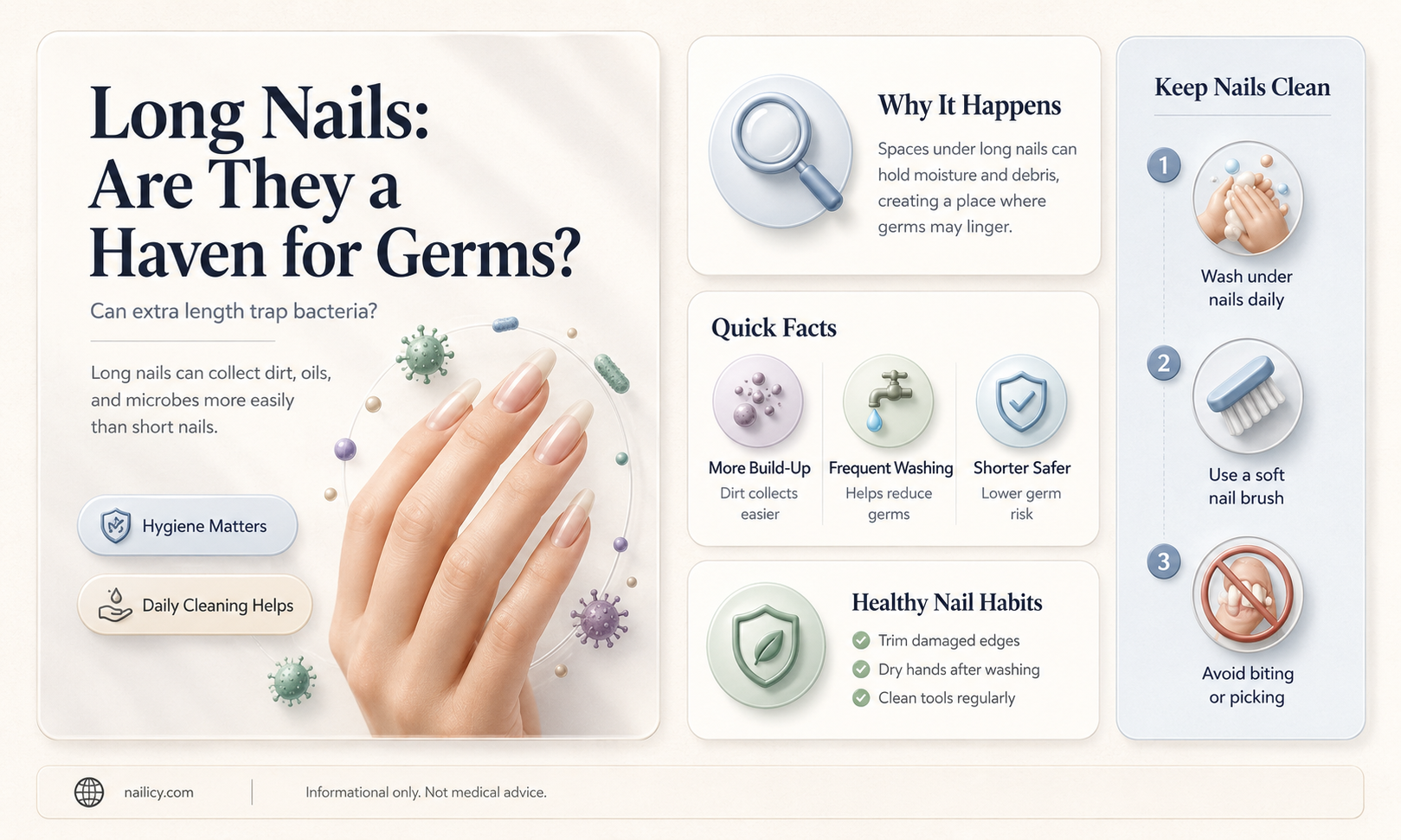 are long nails hygienic